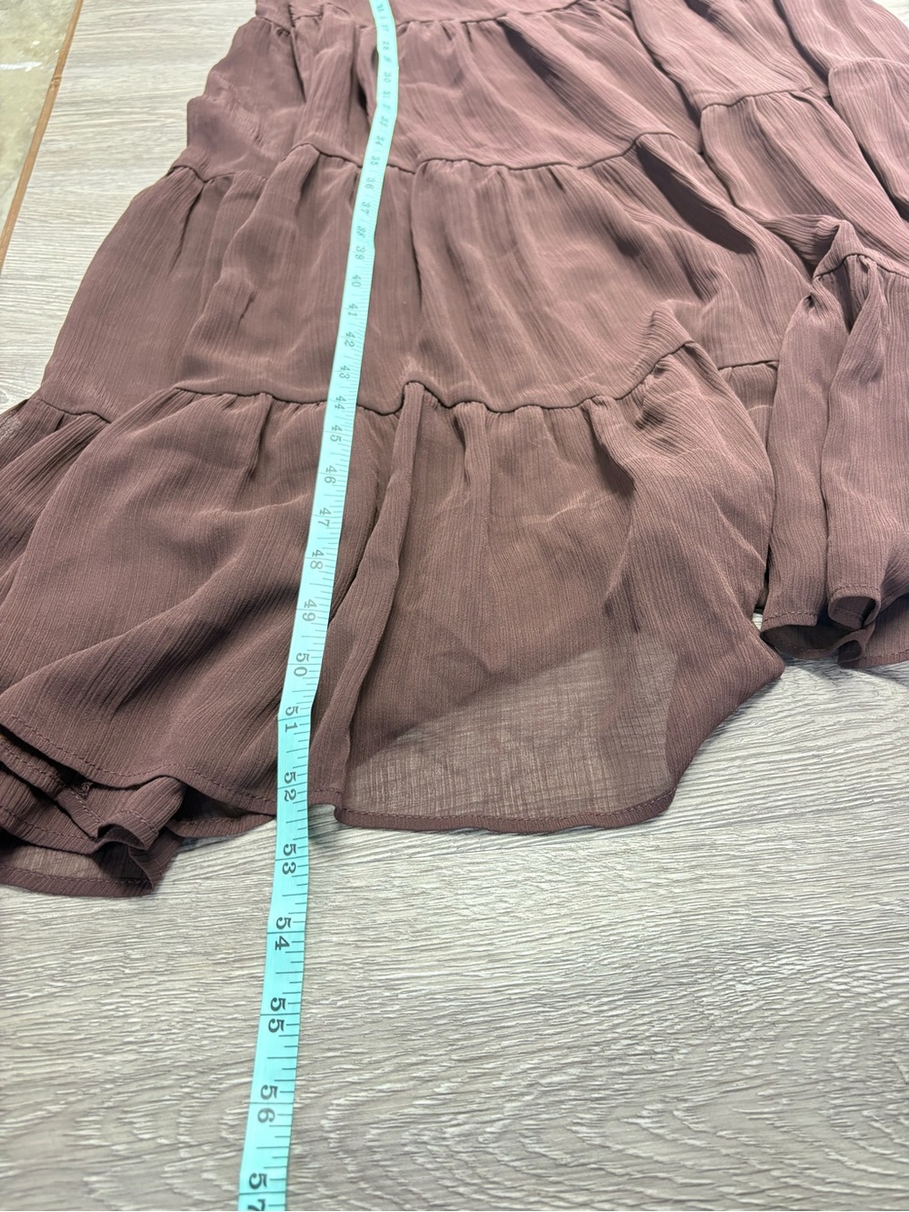 Commense Brown Maxi Dress with Bow Neck - Picture 8 of 9